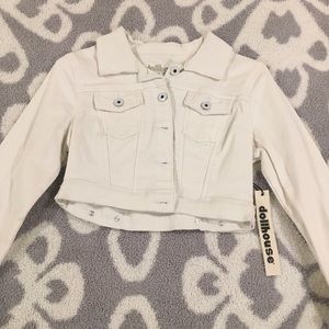Denim crop jacket